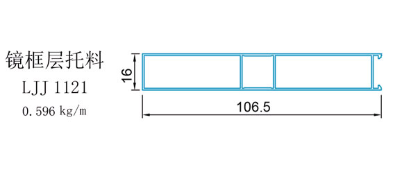 收边料-镜框层托料(图1)
